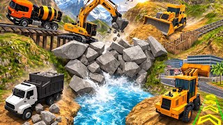👷City Road Construction Simulator 3D 🚧 | Heavy Excavator & Truck - Android Gameplay #2 screenshot 1