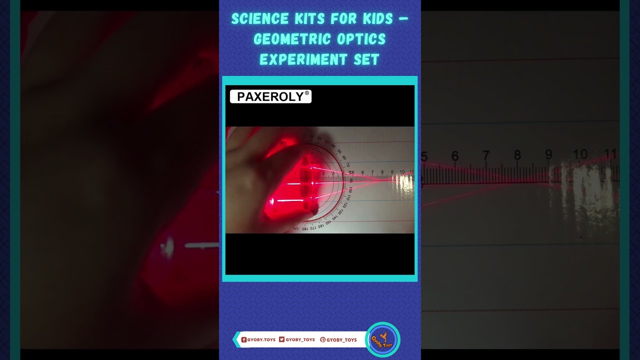 Fun & Educational Science Kit! Geometric Optics Experiment for Kids! 