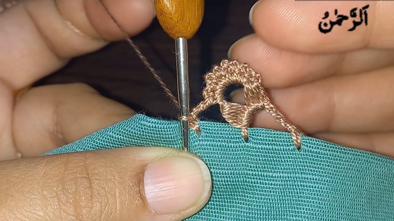 Super fast crochet flower lace design for beginners/Qureshia dupatta lace edging/How to crochet