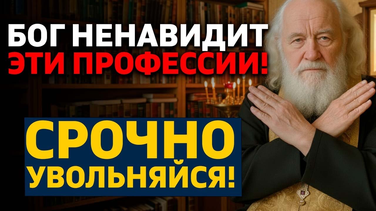 ЭТИ 12 профессий каждый верующий должен БРОСИТЬ немедленно (ответ из Библии)