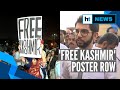 Watch aaditya thackeray reacts to free kashmir poster at protest for jnu