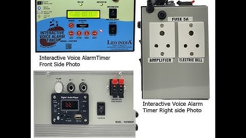 60w Automatic School Bell Timer with Voice Bell Message Announcement (Interactive Voice Alarm Timer)