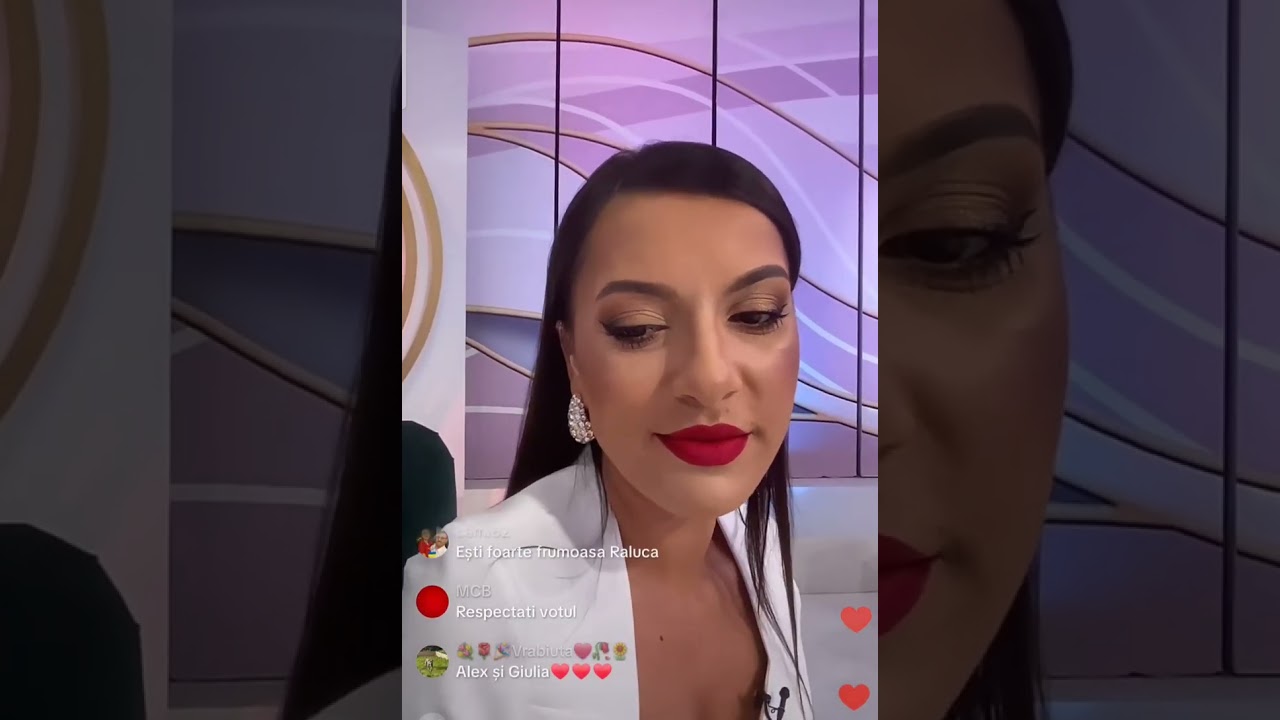 Raluca - in direct pe TikTok din emisiune