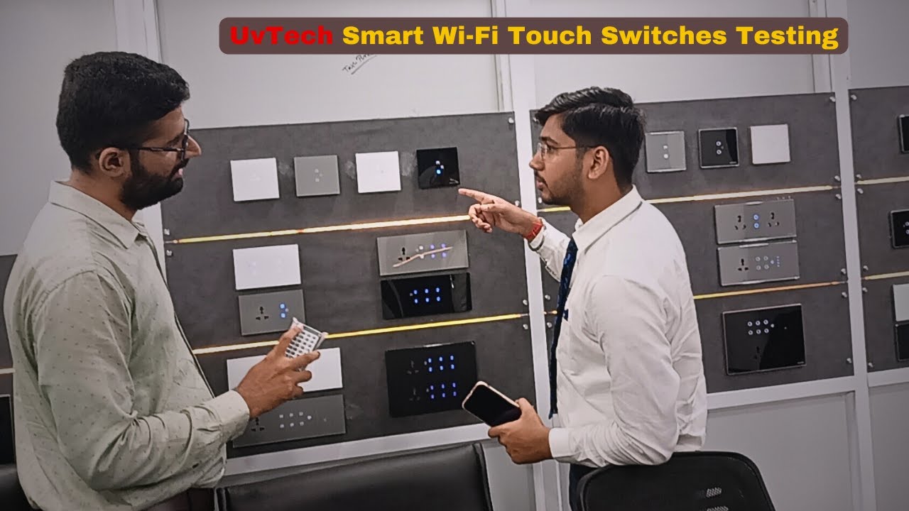 Uvtech UvTech Smart Wi-Fi Touch Switches Testing #uvtech - YouTube
