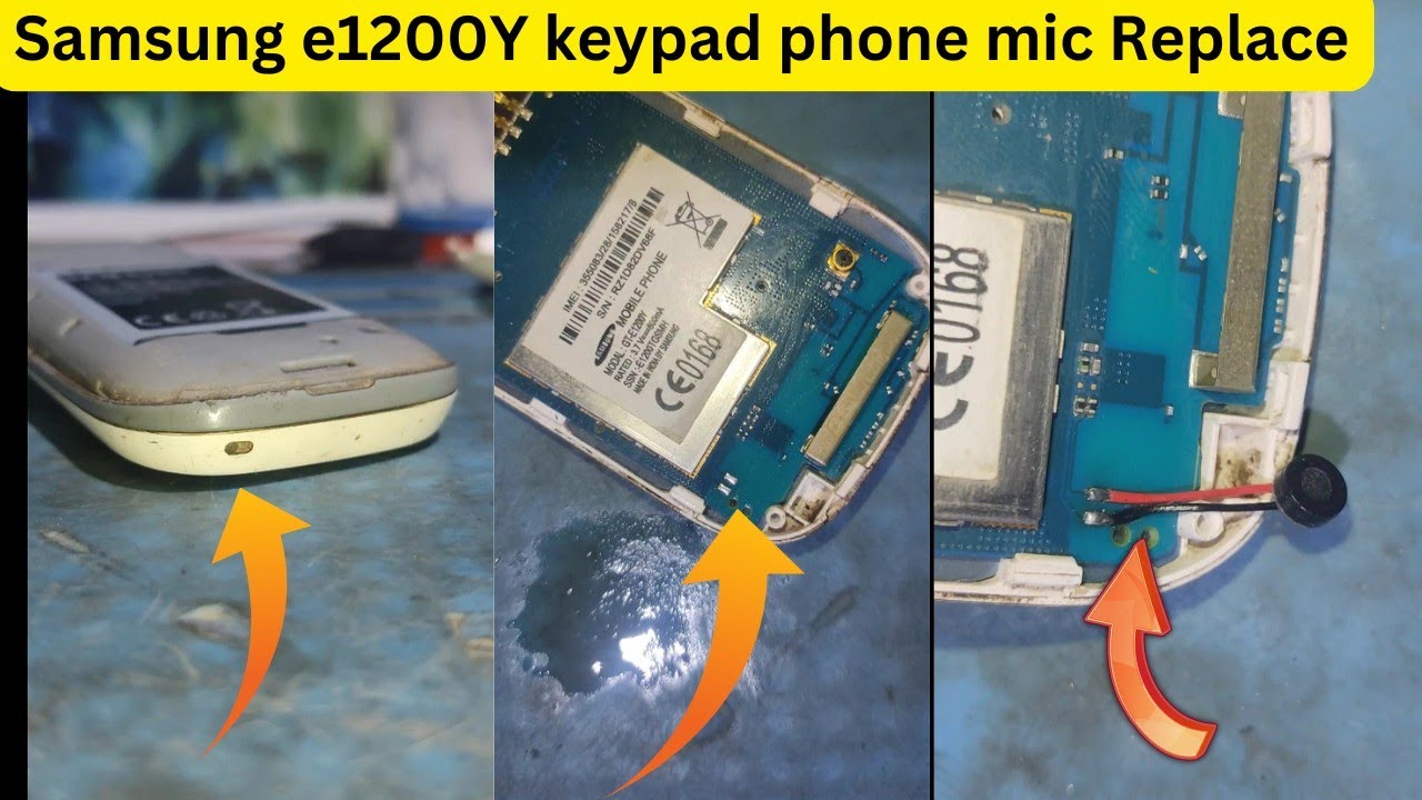 Mobile Samsung e1200y mic problem not working problem fix repair mobile ...