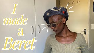 DIY Denim Beret from Scraps|Beginner friendly Sewing Tutorial by ThatGirlRuvie