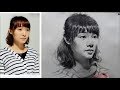 How to Draw Girl portrait in Pencil | Real Time
