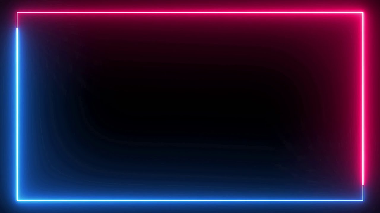 Neon Frame Background, Red Blue Color Border Motion Background Loop ...
