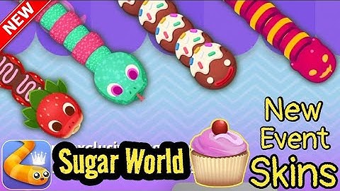 Snake.Io - New Choco-Berry Skin Unlocked! New Sugar World Event Epic SnakeIO gameplay