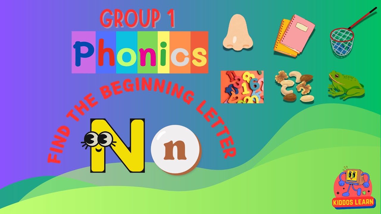 Jolly Phonics "N" words | Find the "n" sound words | Learn the Letter n with Fun Actions!  
