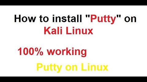 How to install Putty on Linux Operating System
