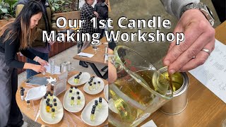 BTS SMALL BUSINESS OWNER || our first candle making workshop