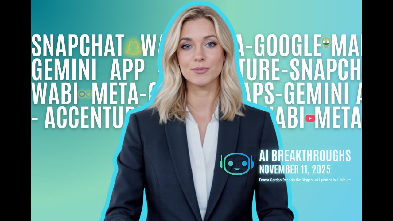 Top AI News- Nov 11, 2025: Wabi, Snapchat, Gemini Maps, Meta Vibes, Voice Isolation & Robots