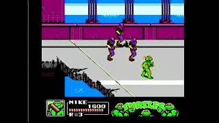 NES TMNT 3: The Manhattan Project MenuDemo