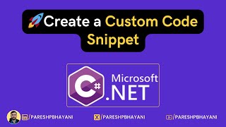 Create a Custom Code Snippet