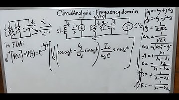 parallel RLC source free response-frequency domain analysis