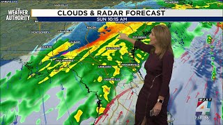 Meteorologist Michelle McCormick has your Sunday forecast