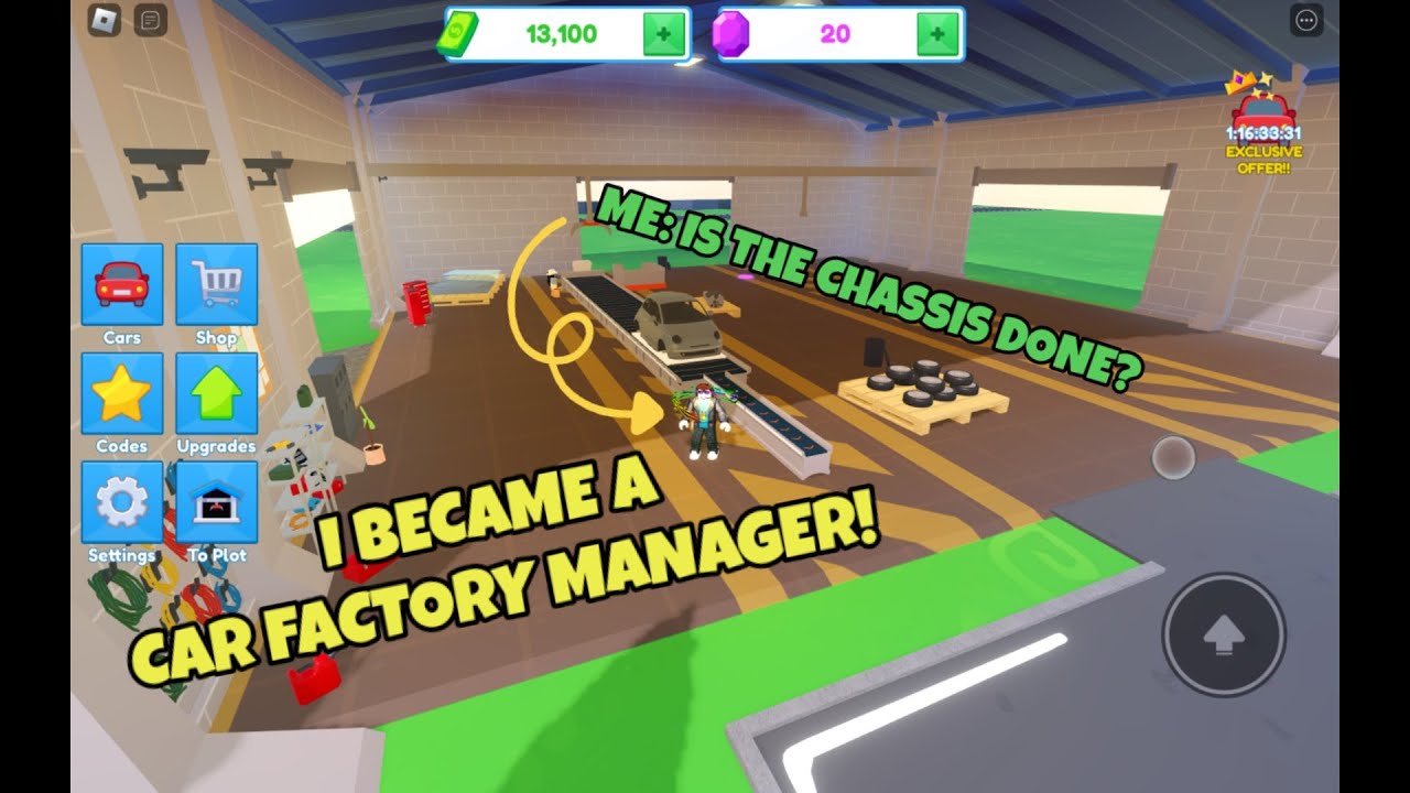 I became a CAR FACTORY MANAGER In Car Factory Tycoon!