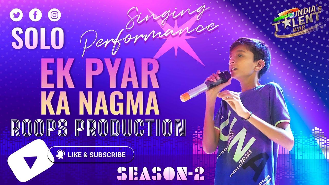 ROOPS PRODUCTION | INDIA'S TALENT WAR | SEASON 2 [ ITW ] SINGING PERFORMANCE BY KISHAN MODHAVADIYA