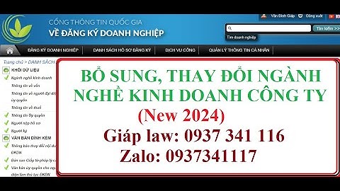 Hướng dẫn bổ sung ngành nghề kinh doanh qua mạng năm 2024