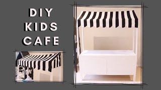 DIY KIDS PLAYHOUSE/ CAFE PLAYSTATION | how to make a kids cafe