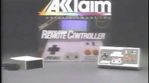 NES Acclaim Wireless Remote Controller commercial 1989