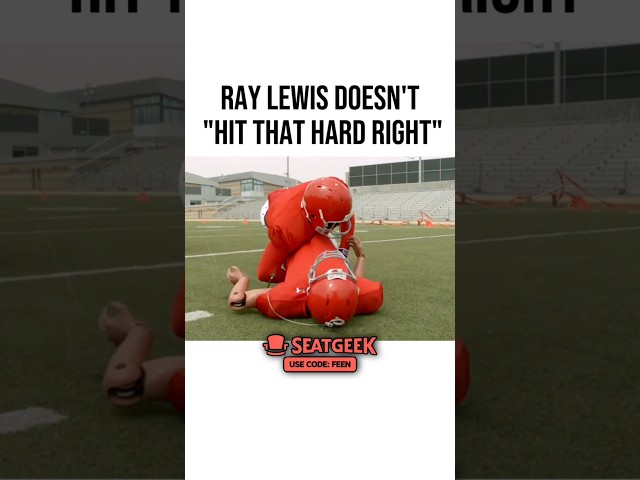 Ray Lewis doesn't "Hit that hard right" #nfl