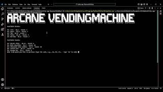 Vending-Machine Program