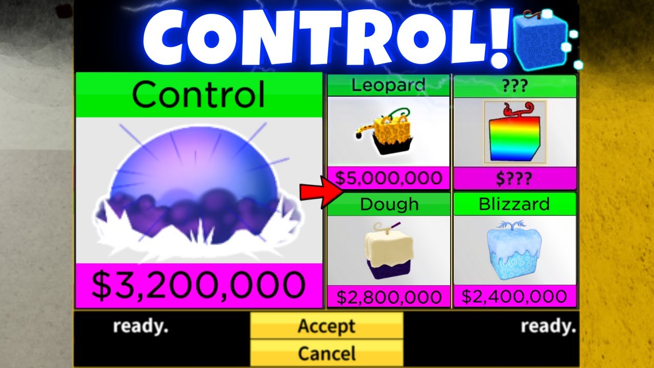 What People Trade For Control? Trading Control in Blox Fruits *UPDATED* 