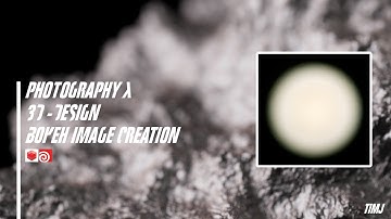 Photography X 3D-Design / Creating your own Bokeh Image