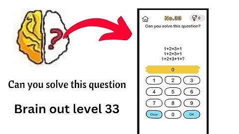 Brain out level 33 Can you solve this question ❓