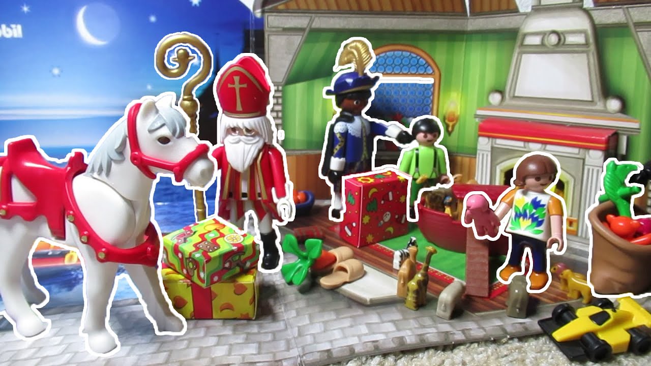 PLAYMOBIL Sinterklaas Adventkalender openmaken! (Met nichtje van 5)