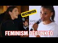 BRITISH FEMINIST Left Speechless After GETTING DESTROYED By NON-FEMINIST....