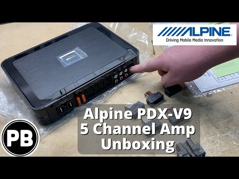 Alpine PDX-V9 5 Channel Amplifier Unboxing