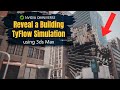 Using tyflow and 3ds max to reveal a building in nvidia omniverse create  tutorial