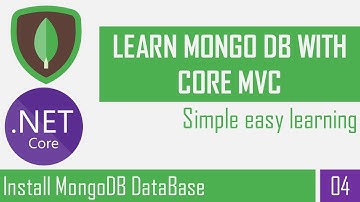 Install MongoDB Database | MongoDB | Asp.Net Core Mvc