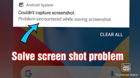 How to solve screen shot error | Tamil | Clashing With Madan