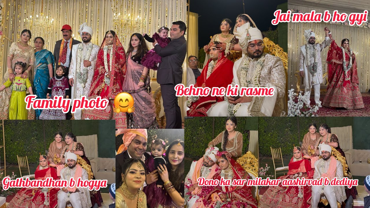 Jai mala hui bhut sundar 🥰 saath fhere b ho gye #youtubevideo# vlog #2026 