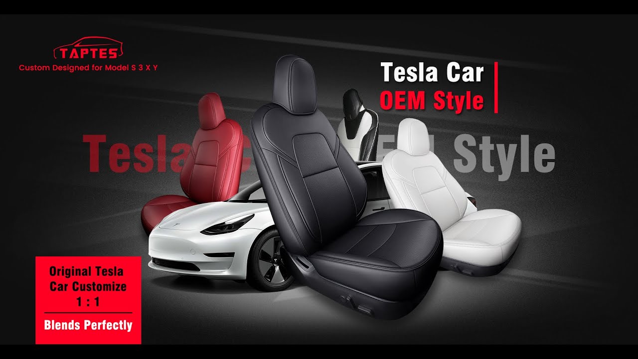 TAPTES® #1 Seat Covers for Model Y Front Seats, Tesla Model Y