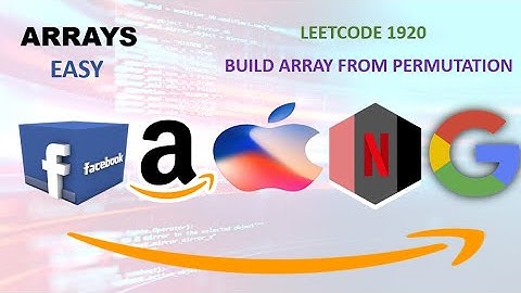 Build Array From Permutation | Leetcode 1920 | Zero to FAANG DSA Bootcamp