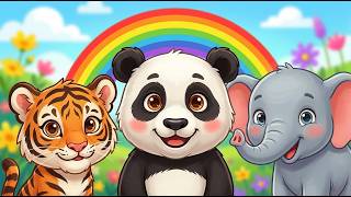Learn 10 Wild Animals for Kids 🦁🐘 Fun Animal Names & Sounds | Educational Video