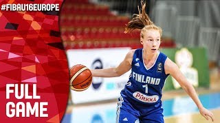 Finland v Bosnia and Herzegovina - Full Game - Cl 5-8 - FIBA U16 Women's European Champ 2017