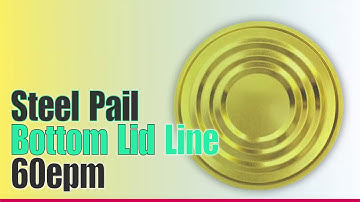 Bucket Can Lid Line for 60epm Dia.272mm bucket pail can lid #canmaking #canends #bucketlid #canline