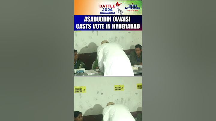 Asaduddin Owaisi, AIMIM Chief Casts His Vote In Hyderabad Constituency #timesnow #phase4