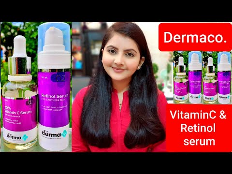 The Dermaco VITAMIN C serum & Retinol serum review | acne scars,spots & blemishe Free skin | RARA