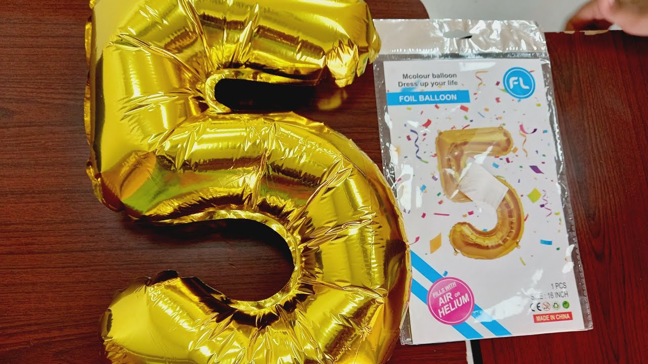 How to use Foil Balloons ...Birthday theme Foil Balloons 🎈 - YouTube