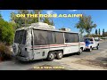 Our 1975 GMC motorhome gets a tow home!