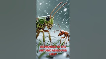 story The ant and a grasshopper #Shorts#YouTube#AI generated#canva