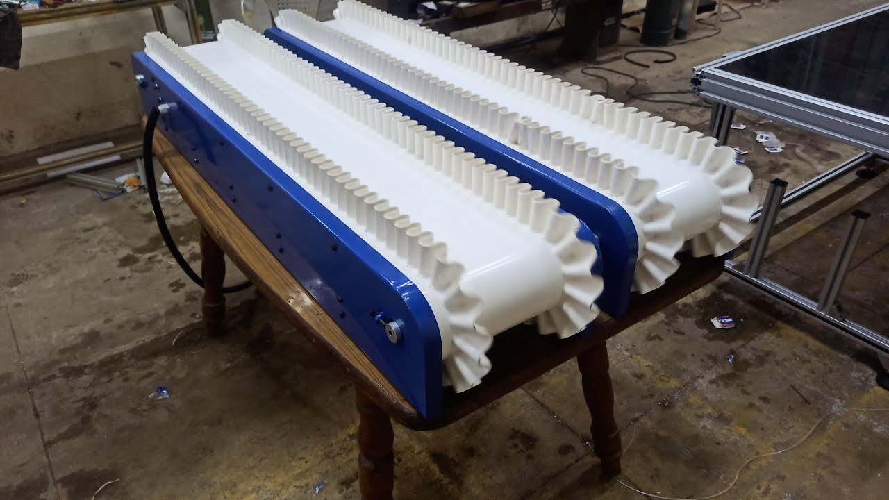 Sidewall Food Grade Belt Conveyor | Compact Motors | Inbuilt Drive Mechanism