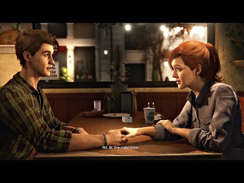 Spider-Man PS4 The Heist DLC - MJ Wants Baby With Peter (Post-Credits End Scene) Black Cat DLC